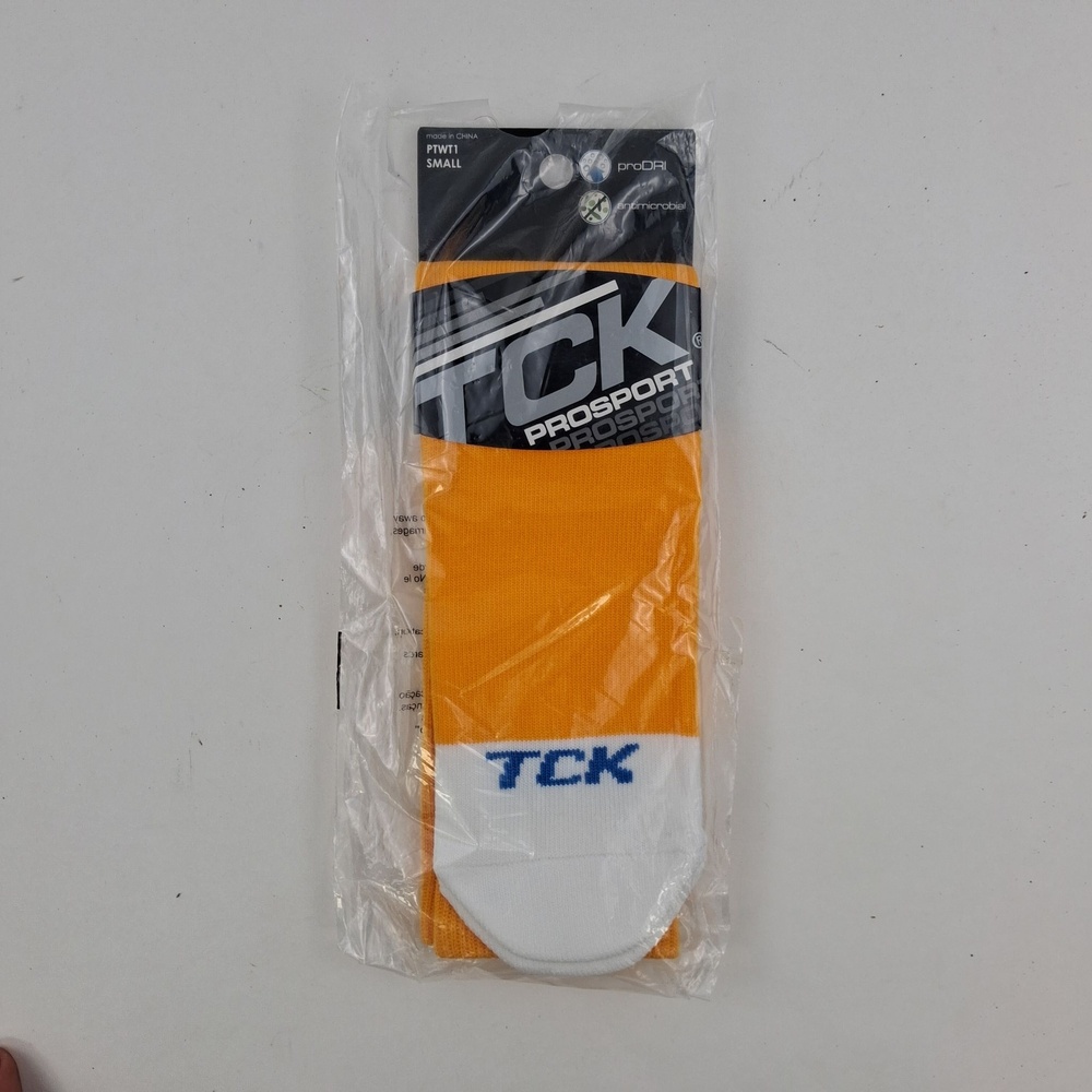 TCK ProSport Athletic Socks Mens Size Small Gold Over Calf ProDRI Antimicrobial